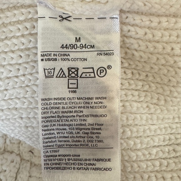 Banana Republic Cropped Sweater Tank, White, Size M - Picture 5 of 6